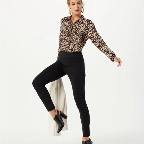 NWT Spanx The Perfect 4 Pocket Ankle Pant Black Sz M Petite - Picture 1 of 10